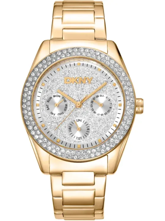 "Dkny Uhren im Sale | DKNY Damen Chronograph Uhr Gelb online kaufen"|Planet-Deluxe