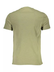 T-Shirts Chic Green Organic Cotton Tee with Embroidery 100,00 € 7618483567083 | Planet-Deluxe