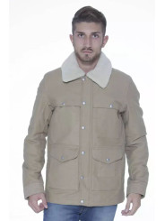 Jackets Beige Long-Sleeve Cotton Jacket with Pockets 1.110,00 € 7321369986488 | Planet-Deluxe