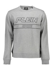 Sweaters Sleek Gray Long-Sleeve Sweatshirt with Logo 550,00 € 8059024009621 | Planet-Deluxe