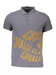 Polo Shirt Sleek Gray Cotton Polo with Classic Print 200,00 € 8054323855900 | Planet-Deluxe