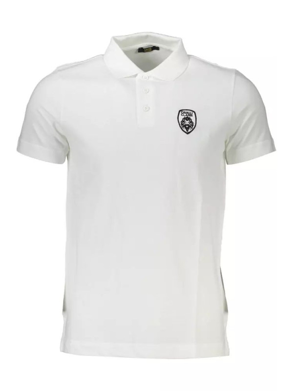 Polo Shirt Chic White Embroidered Polo for Men 200,00 € 8054323849848 | Planet-Deluxe