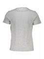 T-Shirts Elegant Gray Cotton Tee with Signature Print 150,00 € 7613431459489 | Planet-Deluxe