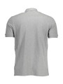 Polo Shirt Sleek Gray Cotton Polo with Signature Print 150,00 € 192825832475 | Planet-Deluxe