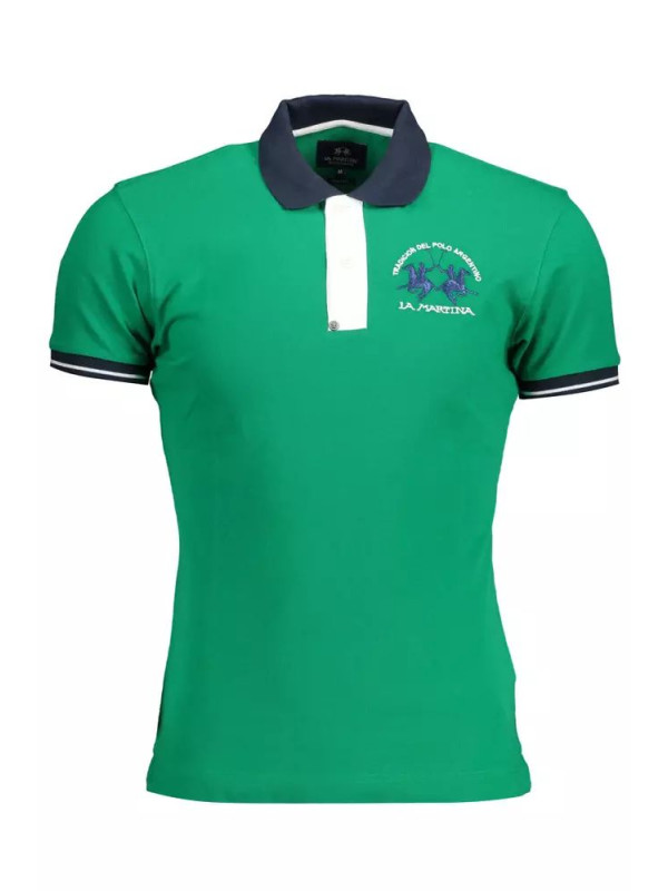 Polo Shirt Slim-Fit Embroidered Polo in Green 250,00 € 7613431331549 | Planet-Deluxe