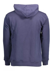 Sweaters Elegant Blue Cotton Hooded Sweater 270,00 € 8300825332198 | Planet-Deluxe