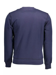 Sweaters Sleek Blue Cotton Crewneck Sweatshirt 230,00 € 8300825330576 | Planet-Deluxe