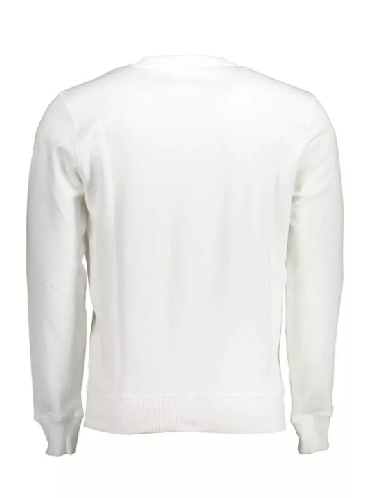 Sweaters Exclusive White Cotton Round Neck Sweater 230,00 € 8300825330446 | Planet-Deluxe