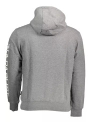 Sweaters Chic Gray Hooded Cotton Blend Sweatshirt 250,00 € 196246525404 | Planet-Deluxe