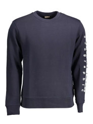 Sweaters Chic Blue Round Neck Sweatshirt with Logo 230,00 € 196246525763 | Planet-Deluxe