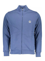 Sweaters Blue Zippered Sweatshirt with Logo Design 200,00 € 8300825500597 | Planet-Deluxe