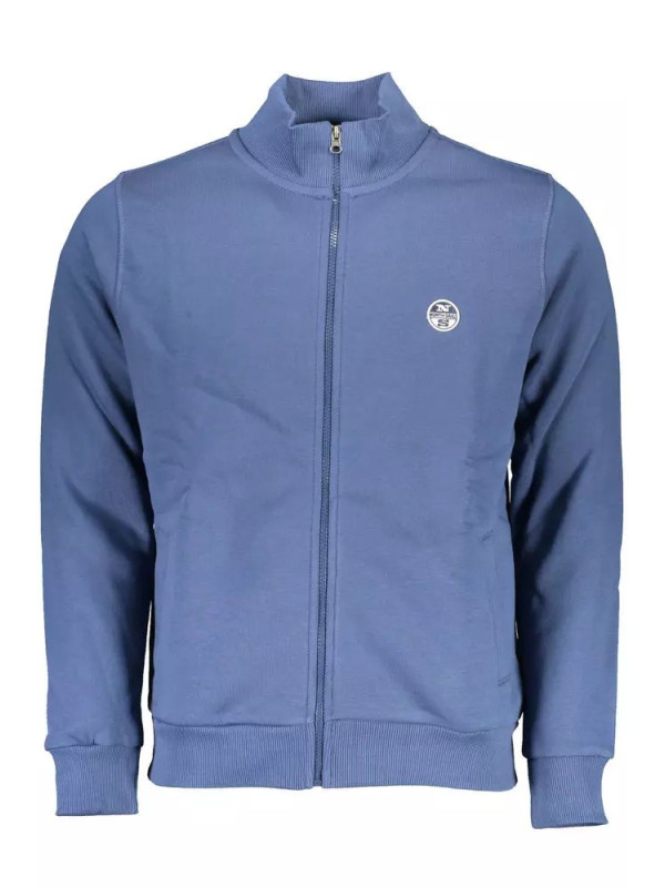 Sweaters Blue Zippered Sweatshirt with Logo Design 200,00 € 8300825500597 | Planet-Deluxe