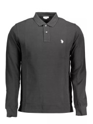 Polo Shirt Classic Black Long-Sleeve Polo Elegance 170,00 € 632196199079 | Planet-Deluxe