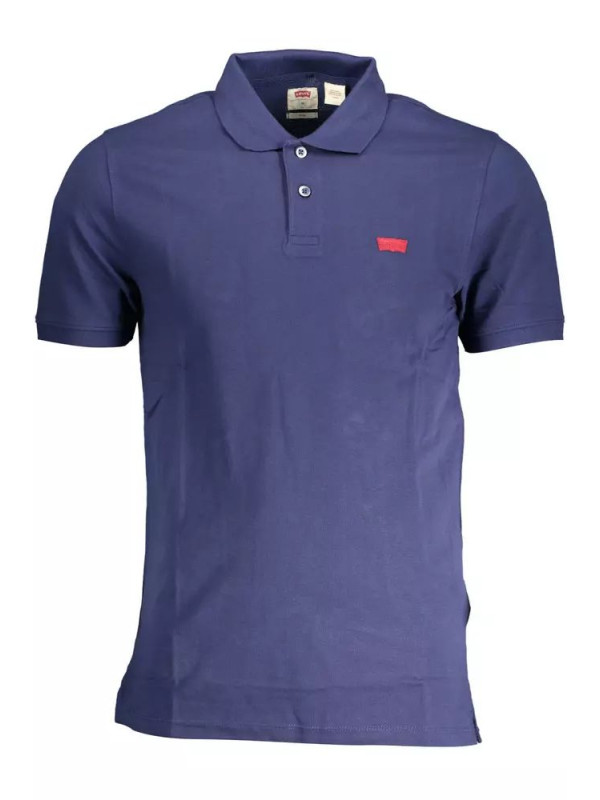 Polo Shirt Svelte Blue Cotton Polo with Chic Logo Accent 110,00 € 5401105668303 | Planet-Deluxe
