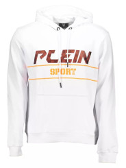 Sweaters Chic White Hooded Cotton Sweatshirt with Logo 570,00 € 8059024008433 | Planet-Deluxe
