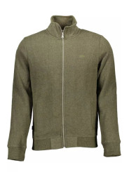 Sweaters Sleek Green Zippered Sweatshirt with Embroidery 210,00 € 5057847383952 | Planet-Deluxe