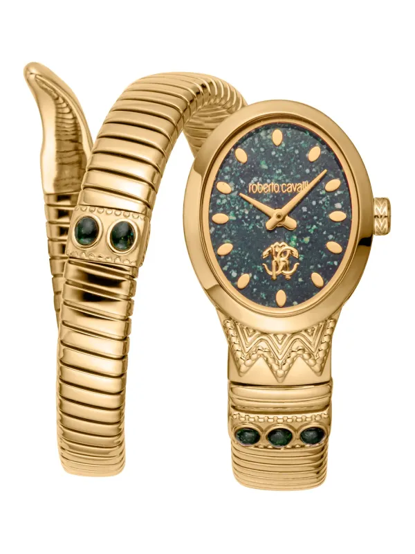 "Roberto Cavalli Uhren im Sale | Roberto Cavalli Damen Quarzuhr Gelb online kaufen"|Planet-Deluxe