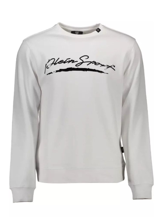 Sweaters Sleek White Graphic Sweatshirt for Men 550,00 € 8059024009270 | Planet-Deluxe