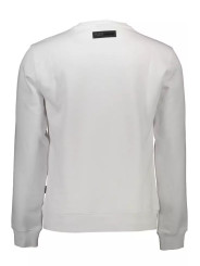 Sweaters Sleek White Graphic Sweatshirt for Men 550,00 € 8059024009270 | Planet-Deluxe