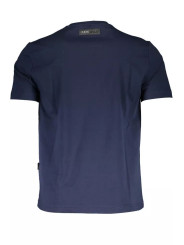 T-Shirts Chic Blue Crew Neck Tee with Print Detail 320,00 € 8059024013581 | Planet-Deluxe