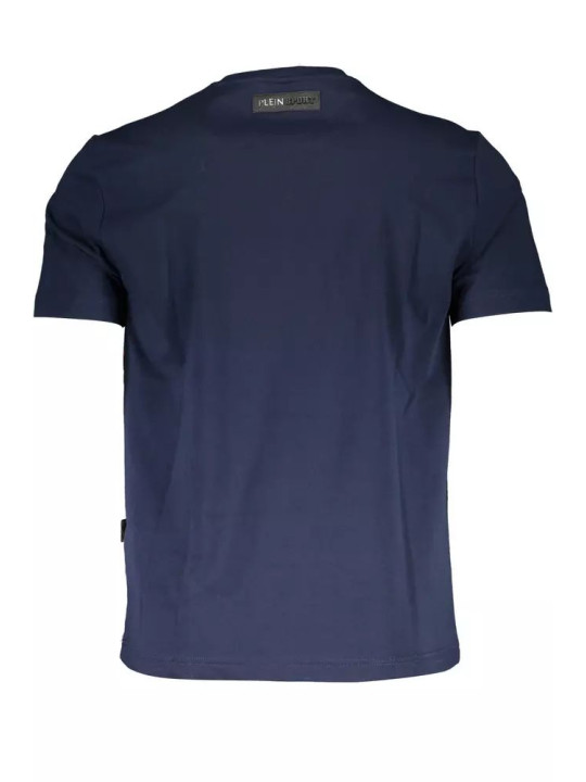 T-Shirts Chic Blue Crew Neck Tee with Print Detail 320,00 € 8059024013581 | Planet-Deluxe