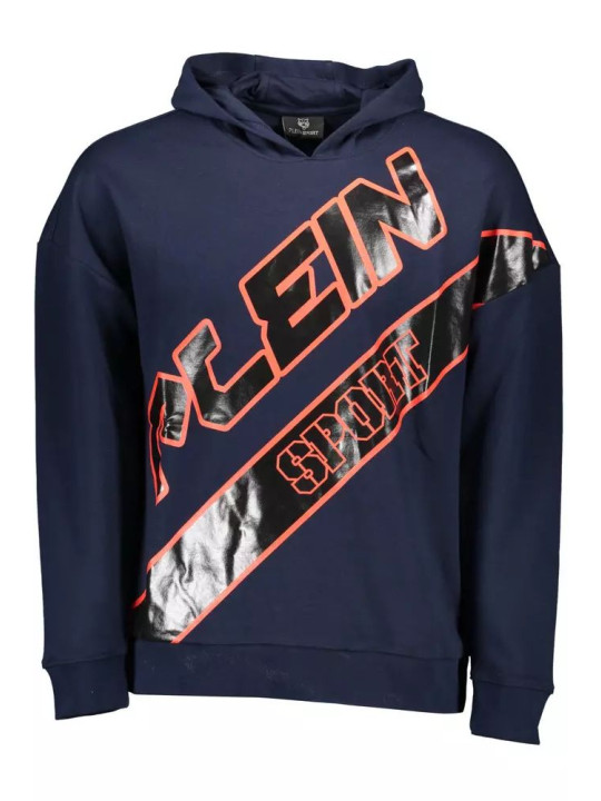 Sweaters Blue Contrast Detail Hooded Sweatshirt 510,00 € 8059024008129 | Planet-Deluxe