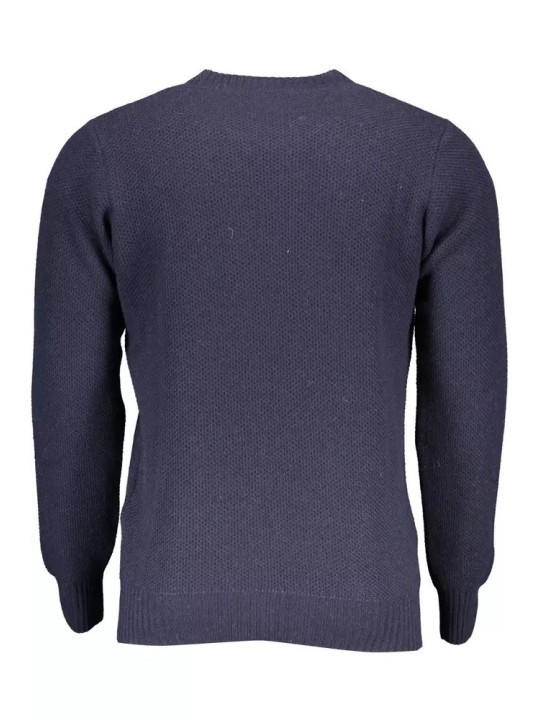 Sweaters Elegant Blue Wool-Blend Sweater for Men 300,00 € 8300825063870 | Planet-Deluxe
