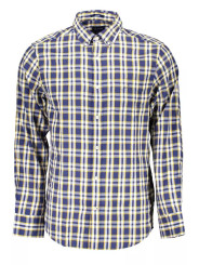 Shirts Refined Blue Cotton Long Sleeve Shirt 270,00 € 7325705166145 | Planet-Deluxe