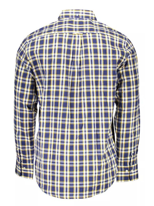 Shirts Refined Blue Cotton Long Sleeve Shirt 270,00 € 7325705166145 | Planet-Deluxe