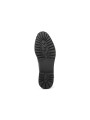 Schwarzes Leder Schuhsohle Detailansicht