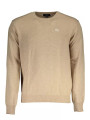 Sweaters Elegant Beige Wool-Blend Sweater for Men 290,00 € 7613431372016 | Planet-Deluxe