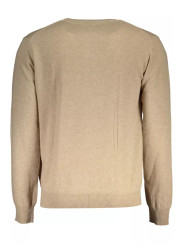 Sweaters Elegant Beige Wool-Blend Sweater for Men 290,00 € 7613431372016 | Planet-Deluxe