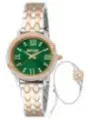 "Just Cavalli Uhren im Sale | Just Cavalli Damenarmbanduhr Grau Grün Zifferblatt Edelstahl 30mm online kaufen"|Planet-Deluxe