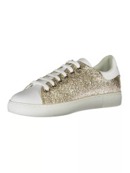 Sneakers Gleaming Gold Lace-Up Sport Sneakers 460,00 € 8052467561176 | Planet-Deluxe