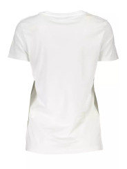 Tops & T-Shirts Chic White Tee with Contrasting Embroidery Detail 300,00 € 8053000030371 | Planet-Deluxe