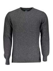 Sweaters Elegant Wool-Blend Men's Gray Sweater 300,00 € 8300825063924 | Planet-Deluxe