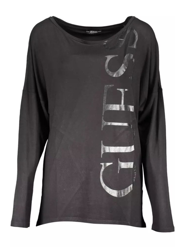 Tops & T-Shirts Sleek Black Long Sleeve Logo Tee 130,00 € 7618483146783 | Planet-Deluxe