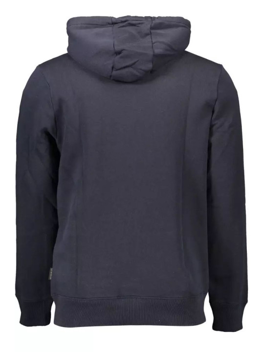 Sweaters Chic Blue Organic-Cotton Blend Hoodie 210,00 € 195439482753 | Planet-Deluxe