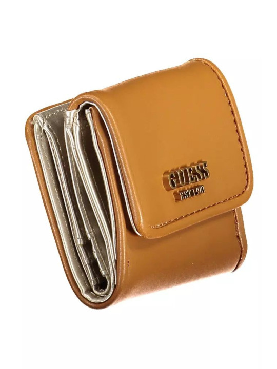 Wallets Chic Brown Snap Wallet with Contrast Detailing 70,00 € 190231595359 | Planet-Deluxe