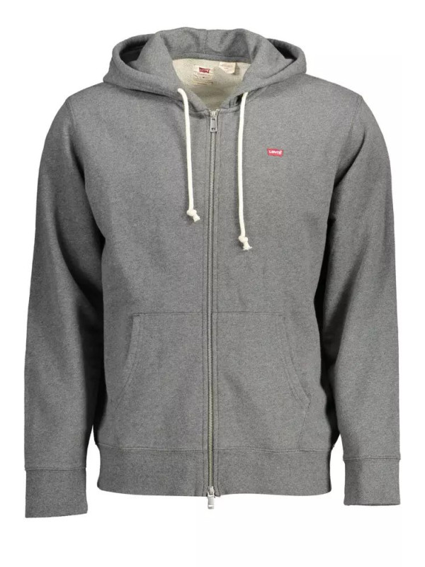 Sweaters Classic Gray Zip Hoodie with Logo 200,00 € 5400898433983 | Planet-Deluxe