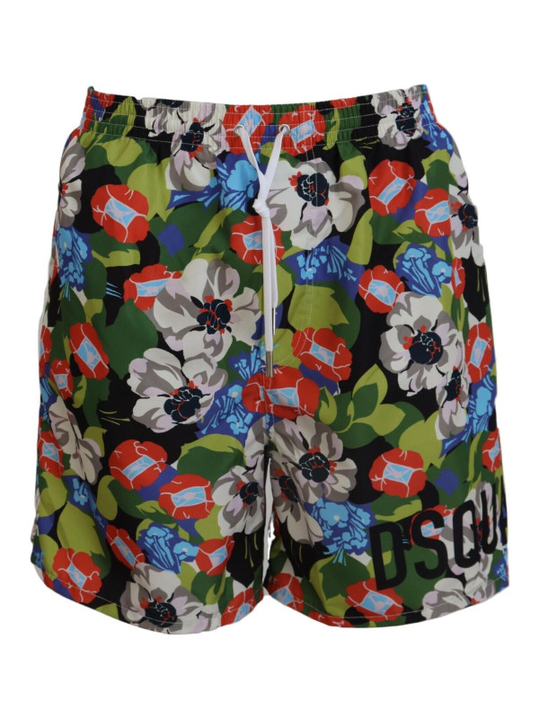 Swimwear Multicolor Floral Print Swim Shorts 350,00 € 8032674688811 | Planet-Deluxe