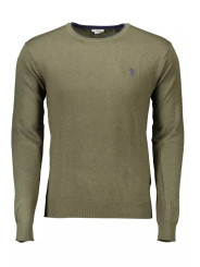 Sweaters Elegant Green Sweater with Embroidered Logo 170,00 € 609216146078 | Planet-Deluxe