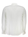 Shirts Elegant White Linen Long-Sleeved Shirt 190,00 € 8300825564155 | Planet-Deluxe