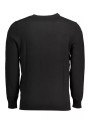 Sweaters Elegant Long-Sleeved Black Cotton-Wool Blend Sweater 210,00 € 5054783594800 | Planet-Deluxe