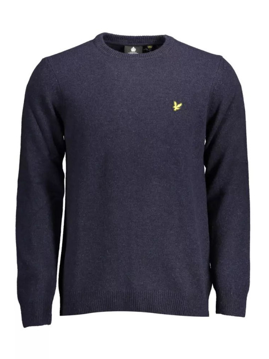 Sweaters Classic Blue Wool Blend Sweater 240,00 € 5054783738761 | Planet-Deluxe
