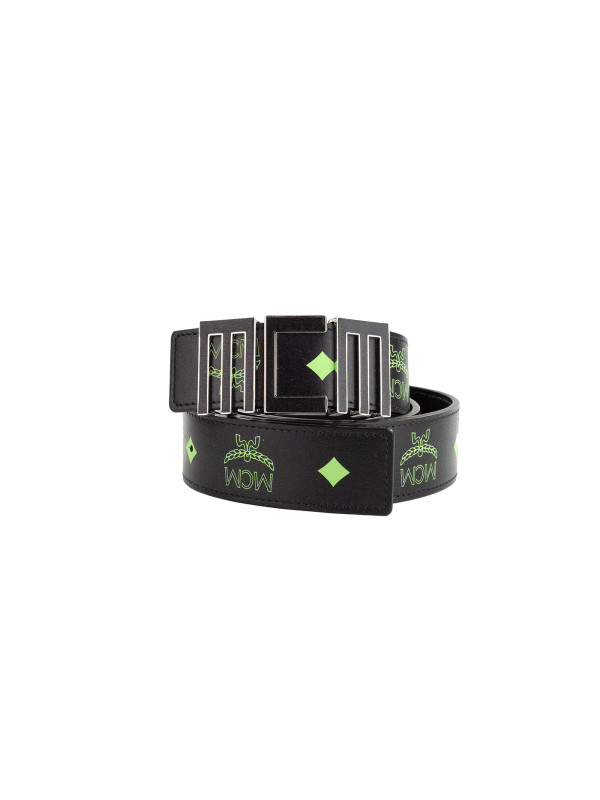 Belts Claus Mens Summer Green Smooth Visetos Logo Leather Numeric Buckle Belt 370,00 € 8809735046480 | Planet-Deluxe