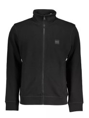 Sweaters Sleek Long-Sleeved Zip Sweater in Black 340,00 € 4021404686269 | Planet-Deluxe