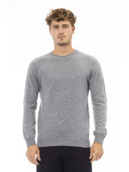 Sweaters Sleek Gray Crewneck Sweater for Men 360,00 € 8100002460481 | Planet-Deluxe