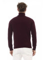 Sweaters Elegant Burgundy Turtleneck Sweater for Men 340,00 € 8100002680568 | Planet-Deluxe