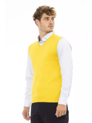 Vests Sleek V-Neckline Yellow Vest 230,00 € 8100002475591 | Planet-Deluxe